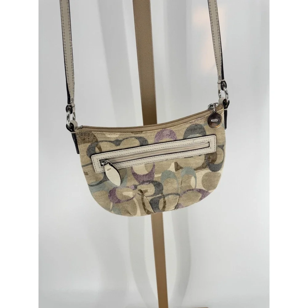 Coach Signature Soho Optic Art Crossbody Bag Women Small Multi-color Vintage y2k